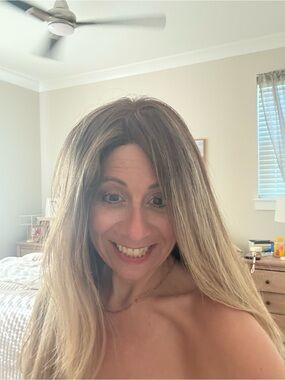 Long Straight Lace Front Wig - Dark Root Blonde Ombre/Poppy